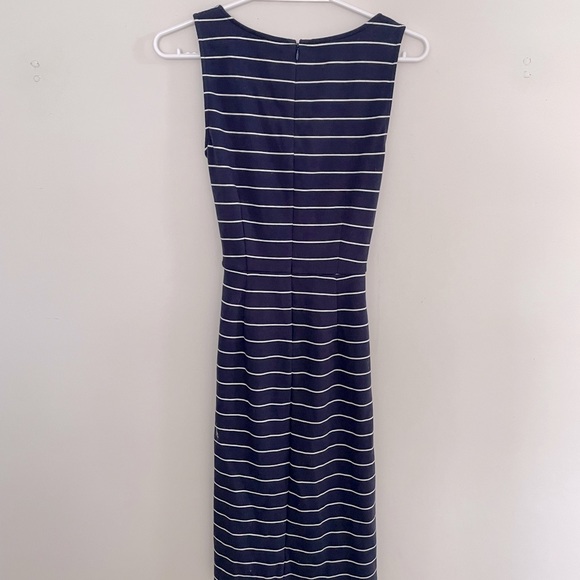 Old Navy Striped Navy and White Tie Dress - Picture 3 of 3